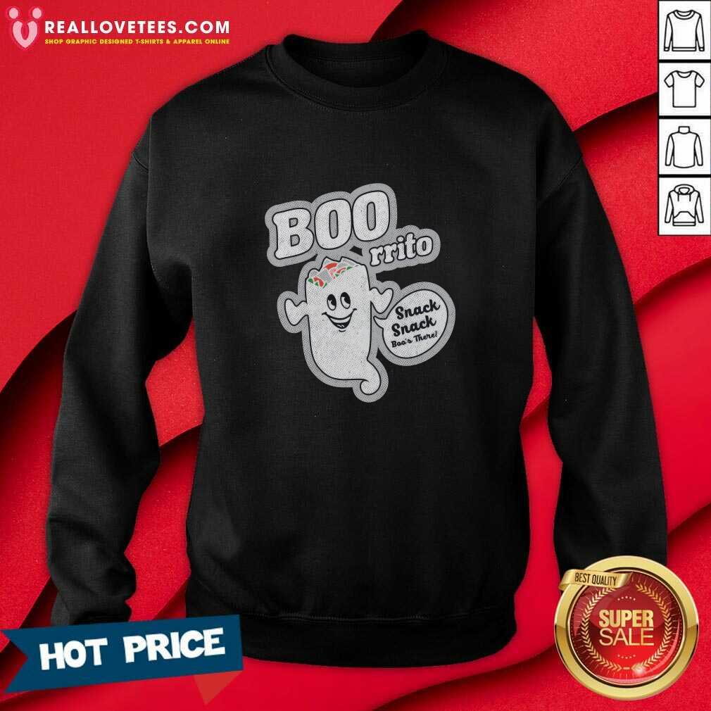 Boorrito Slogan Snack Snack Boo's There T-shirt - Image 4