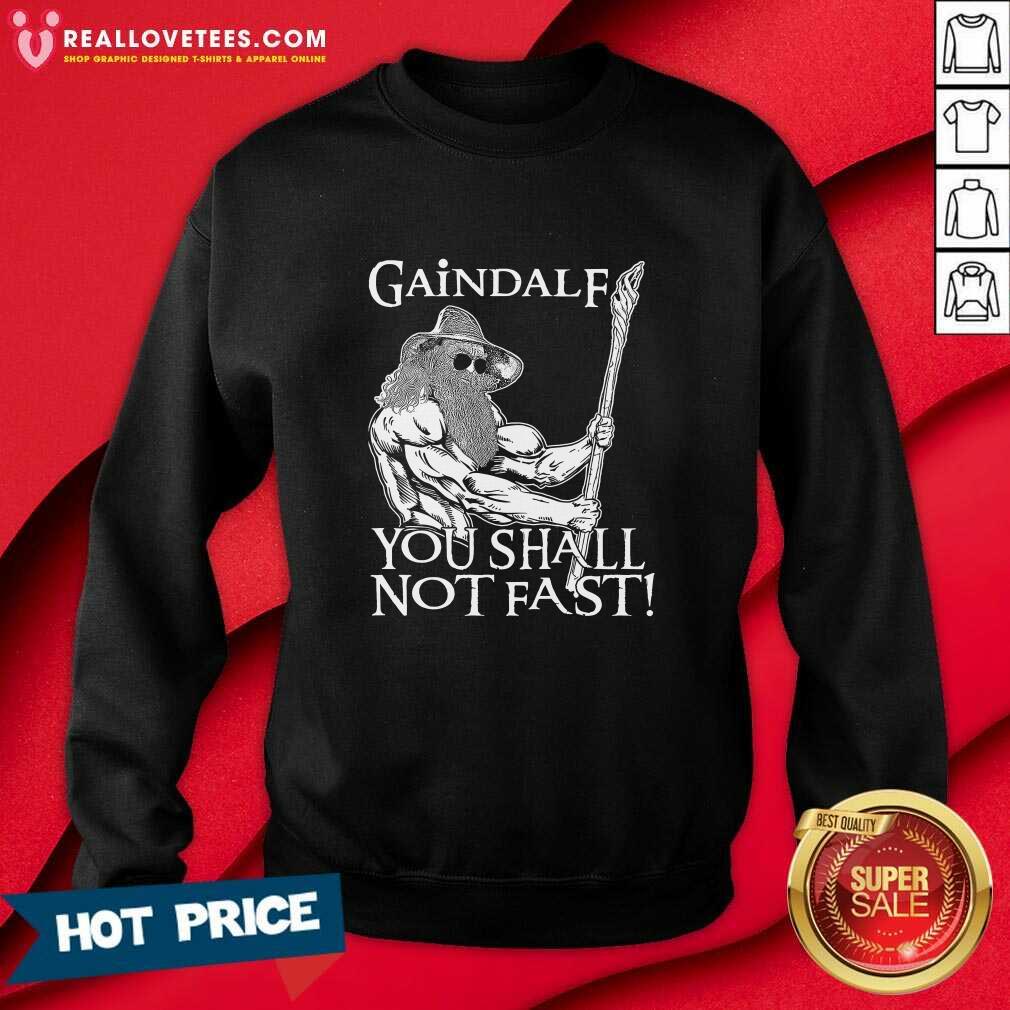 Gaindalf You Shall Not Fast T-shirt - Image 4