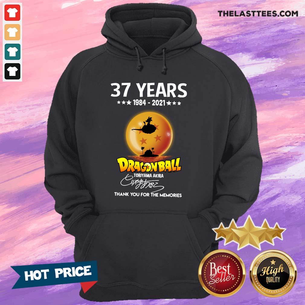 Top 37 Years Of 1984 2021 7 Dragon Ball Toriyama Akira Thank You For The Memories Signature Shirt - Image 3
