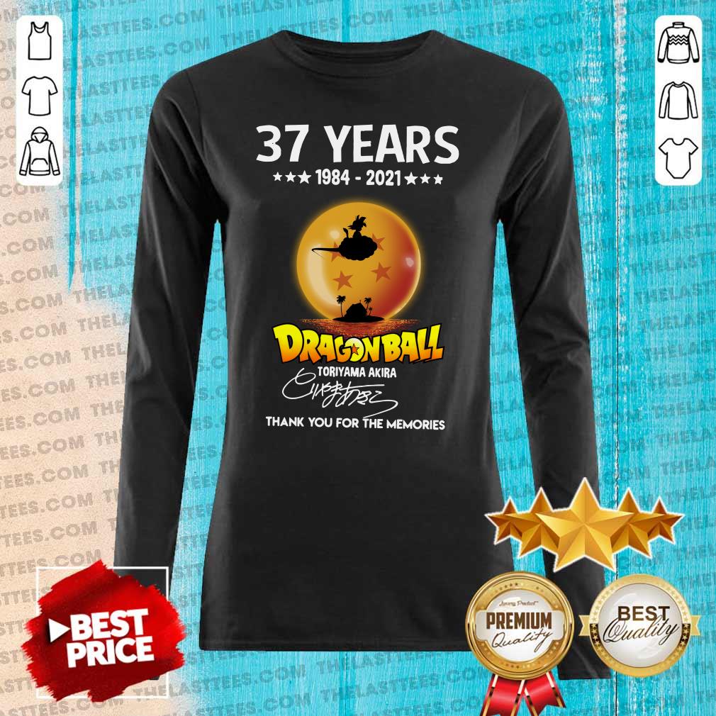 Top 37 Years Of 1984 2021 7 Dragon Ball Toriyama Akira Thank You For The Memories Signature Shirt - Image 5