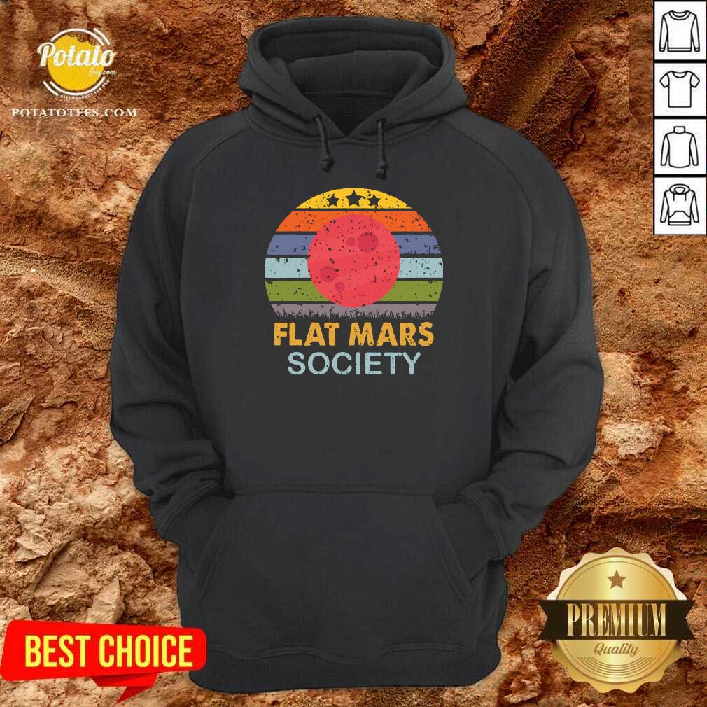 Funny Flat Mars Society Vintage Shirt - Image 5