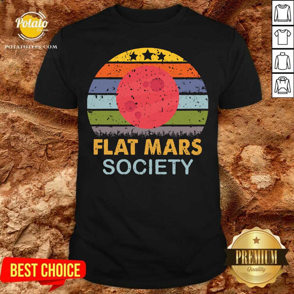 Funny Flat Mars Society Vintage Shirt