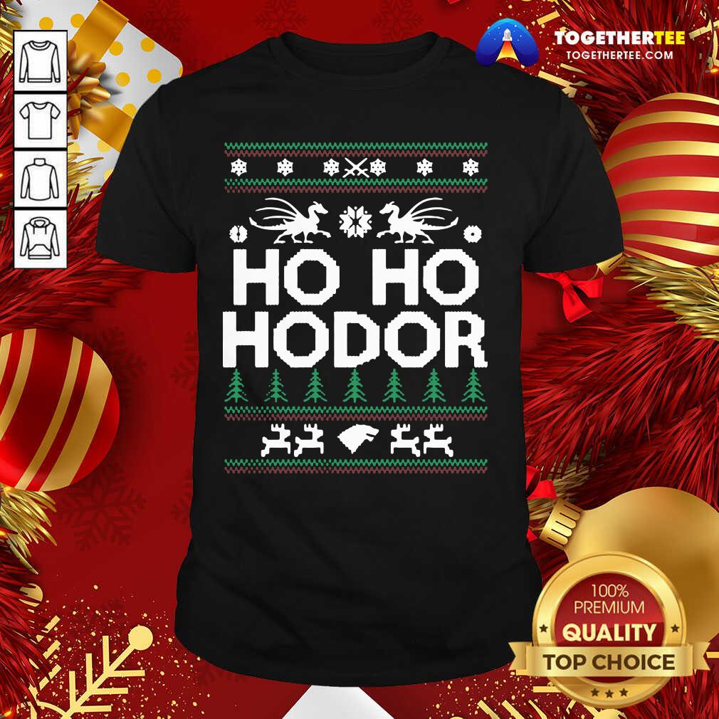 Good Ho Ho Hodor Toothless Merry Christmas Shirt