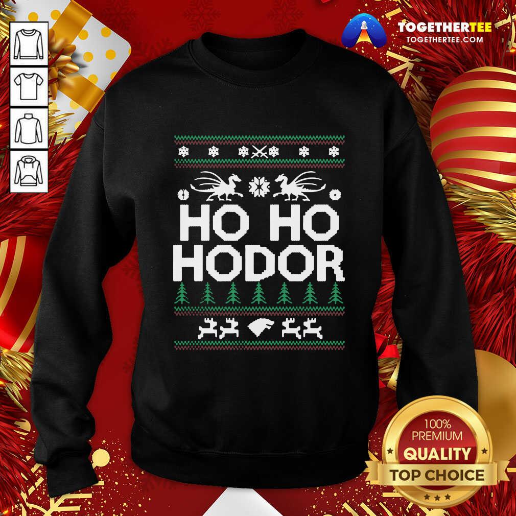 Good Ho Ho Hodor Toothless Merry Christmas Shirt - Image 4