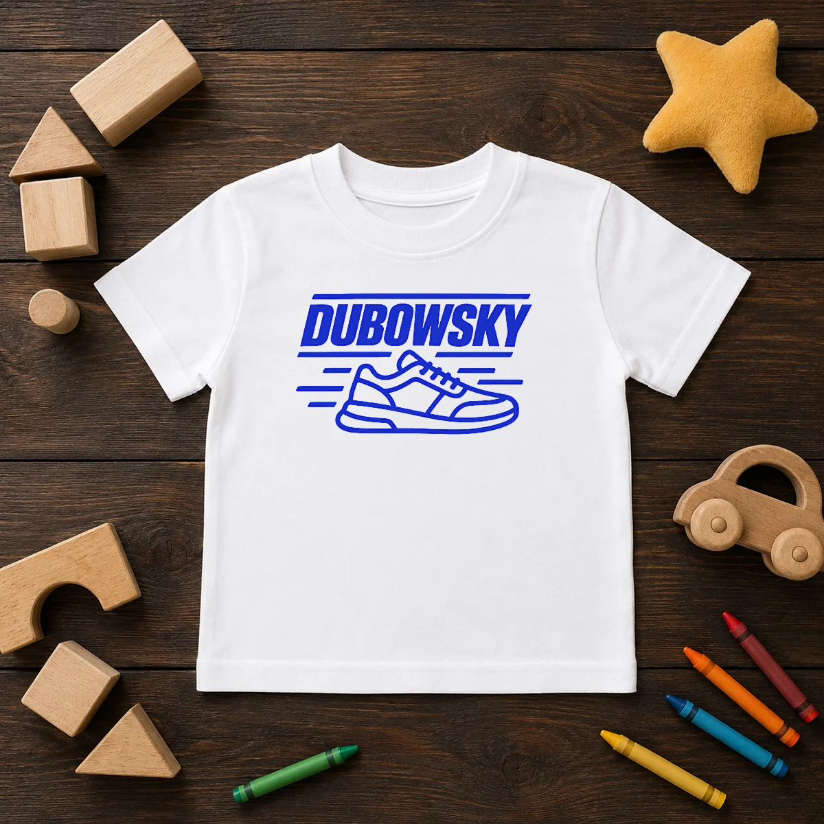 Hot Dubowsky Sneaker Speed Lines Minimalist Logo Shirt - Image 9