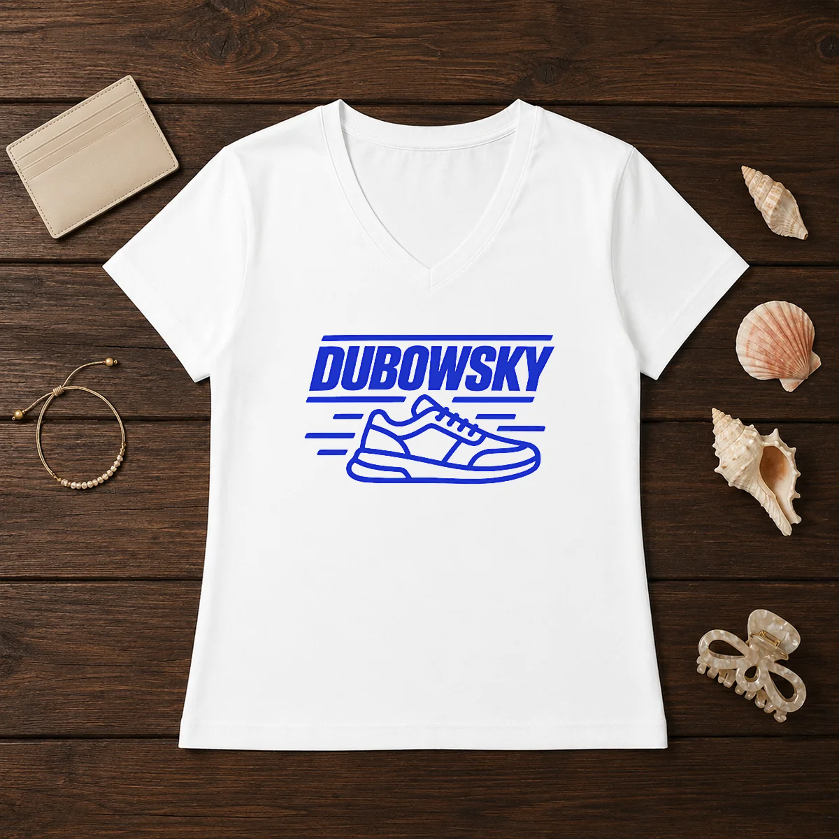 Hot Dubowsky Sneaker Speed Lines Minimalist Logo Shirt - Image 2