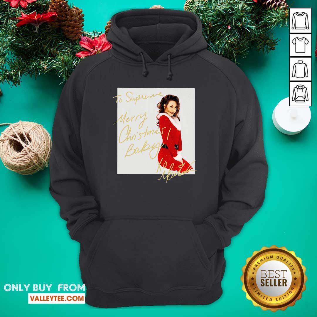 Cool Mariah Carey To Supreme Merry Christmas Baby Shirt - Image 5
