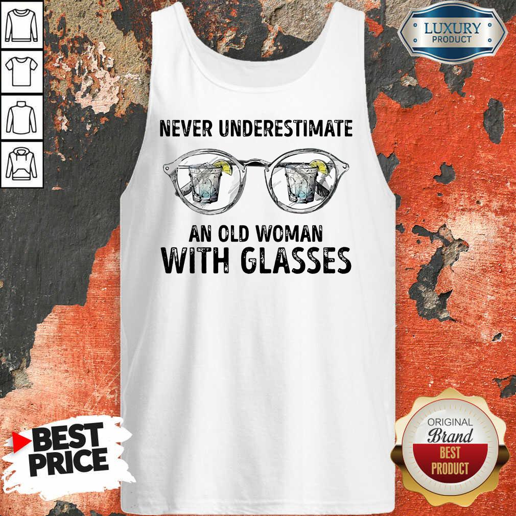 Never Underestimate Old Man With Glasses Shirt - Image 3