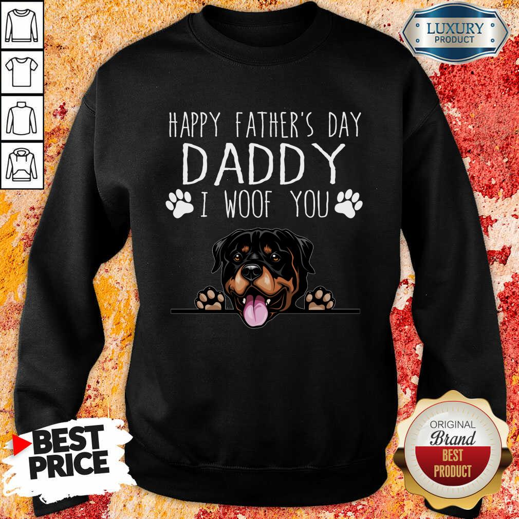 Rottweiler Happy Father's Day Daddy Shirt - Image 4
