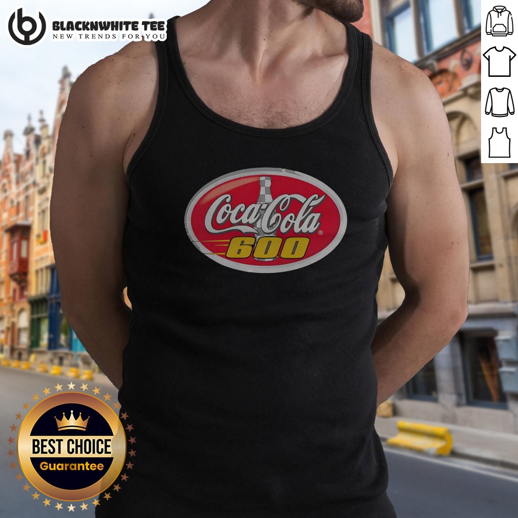 Hot Coca Cola 600 NASCAR Racing Event Logo Checkered Bottle Shirt - Image 4
