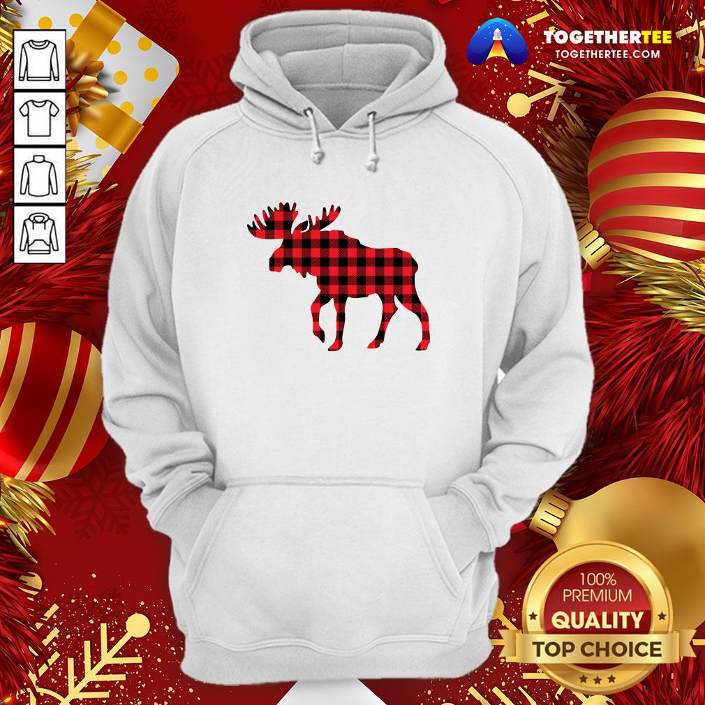 Premium Plaid Reindeer Moose Shirt - Image 5