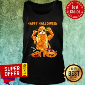 Alternative view of Sloth Pumpkin Happy Halloween Shirt