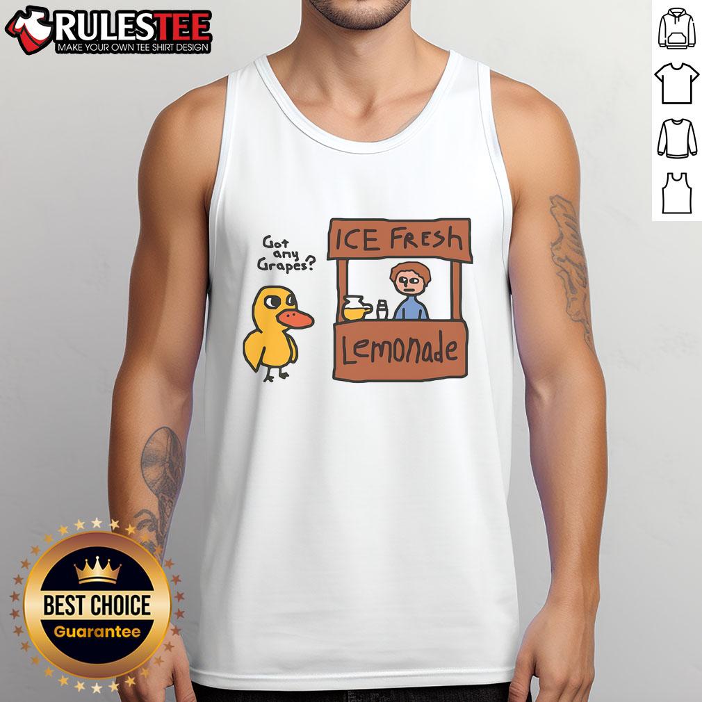 Funny Got Any Grapes Duck Song Lemonade Stand T-Shirt - Image 4