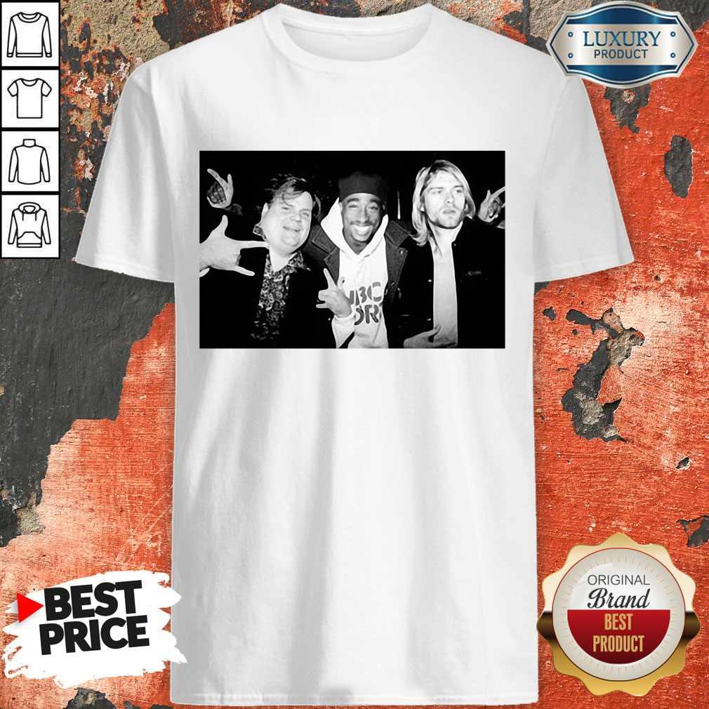 Chris Farley Kurt Cobain Nirvana 2pac Tupac Shirt