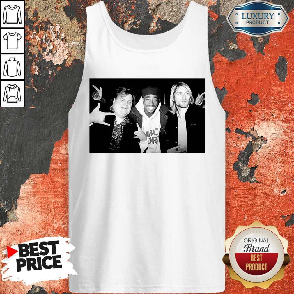 Chris Farley Kurt Cobain Nirvana 2pac Tupac Shirt - Image 4