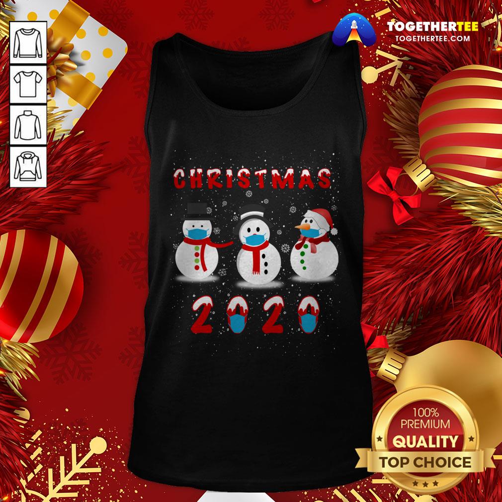 Pretty Snowman Face Make Christmas 2020 Shirt - Image 3
