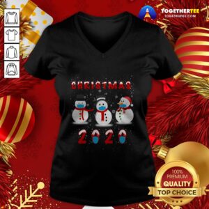 Alternative view of Pretty Snowman Face Make Christmas 2020 Shirt