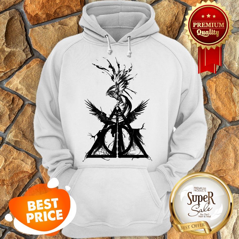 Nice Harry Potter Deathly Hallows Fire Phoenix Shirt - Image 5