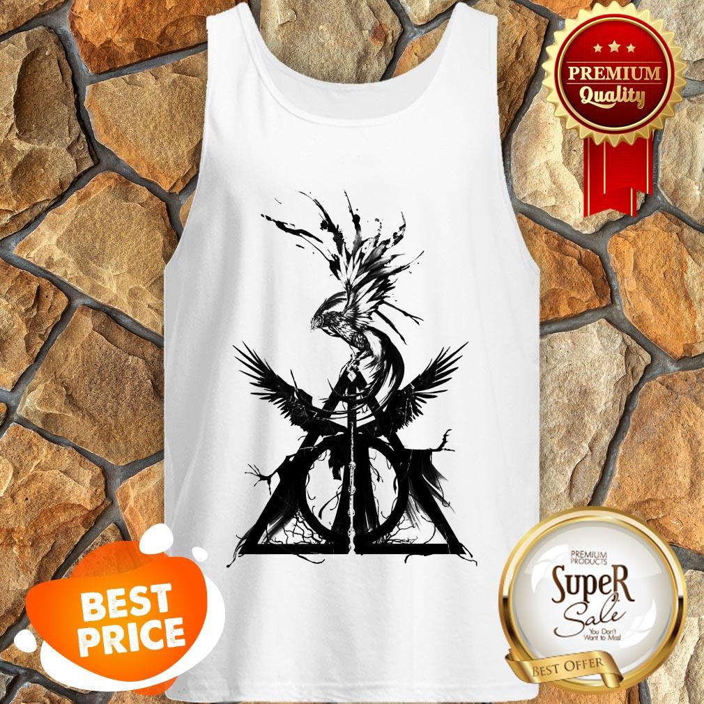 Nice Harry Potter Deathly Hallows Fire Phoenix Shirt - Image 3