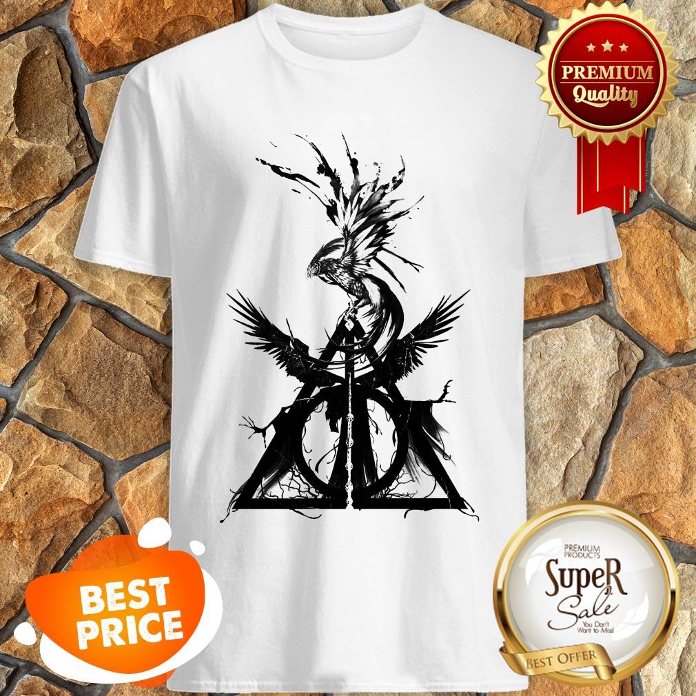 Nice Harry Potter Deathly Hallows Fire Phoenix Shirt