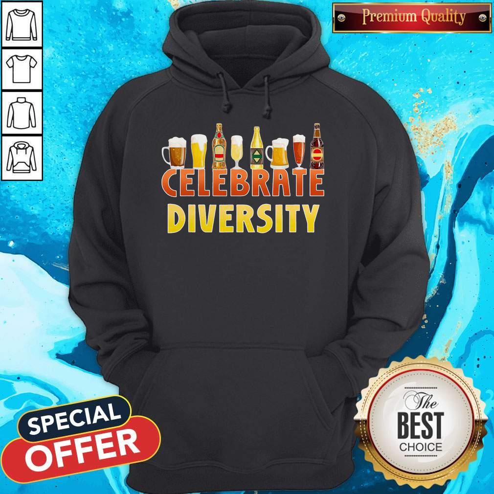 Celebrate Diversity Craft Beer Drinking IPA Beer Humor Shirt - Image 4