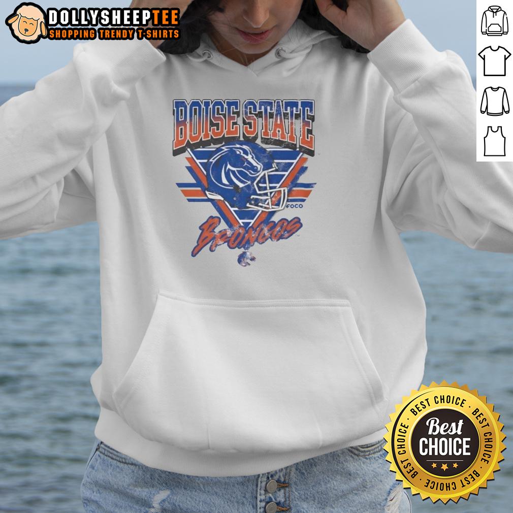 Top Boise State Broncos Triangle Vintage T-Shirt - Image 2
