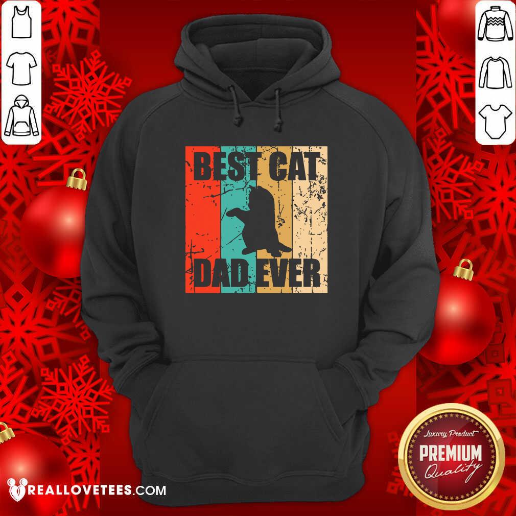 Happy Best Cat Dad Ever Vintage Shirt - Image 4