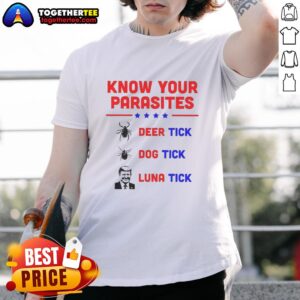 Good Know Your Parasites Deer Tick Dog Tick Luna Tick T-Shirt