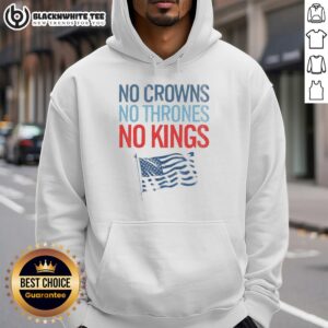Alternative view of Top No Crowns No Thrones No Kings America T-Shirt