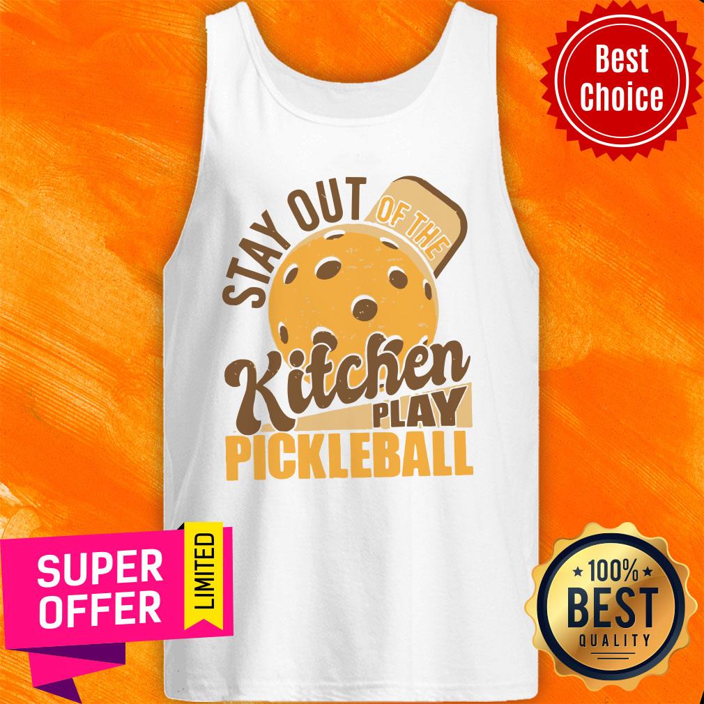 Stay Out Kitchen Play Pickleball Shirt - Image 4