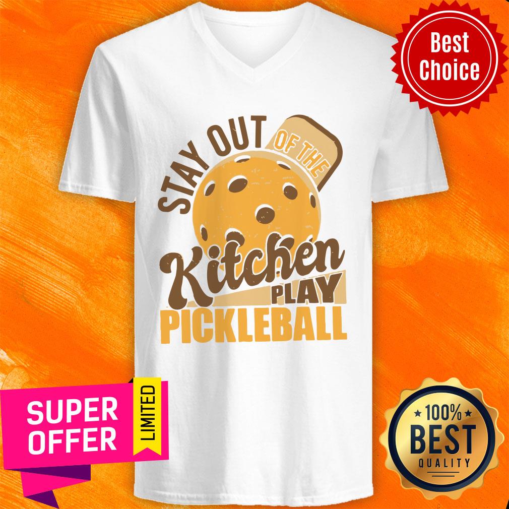 Stay Out Kitchen Play Pickleball Shirt - Image 3