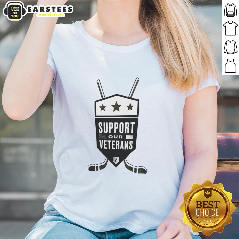 Top Support Our Veterans USA NHL T-Shirt - Image 3