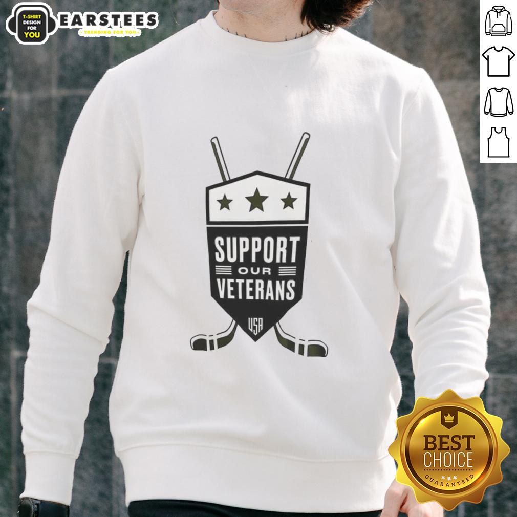 Top Support Our Veterans USA NHL T-Shirt - Image 5