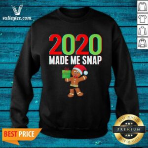 Alternative view of Lovely 2020 Made Me Snap Christmas Ginger Bread Ugly Shirt