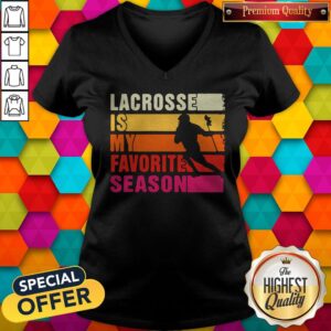 Alternative view of Official Lacrosse Is My Favorite Season Vintage Shirt