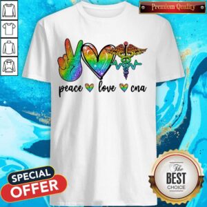 Good LGBT Diamond Peace Love CNA Shirt