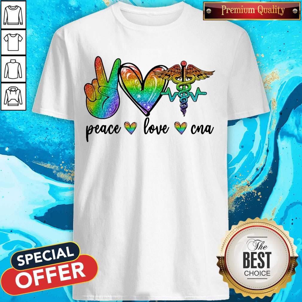 Good LGBT Diamond Peace Love CNA Shirt