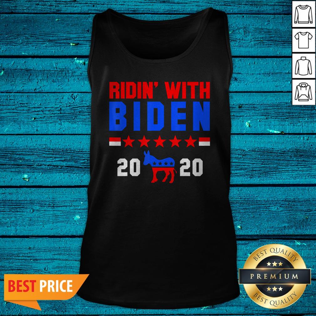 Joe Biden Ridin With Biden 2020 President Democrat Voter Gift Shirt - Image 5