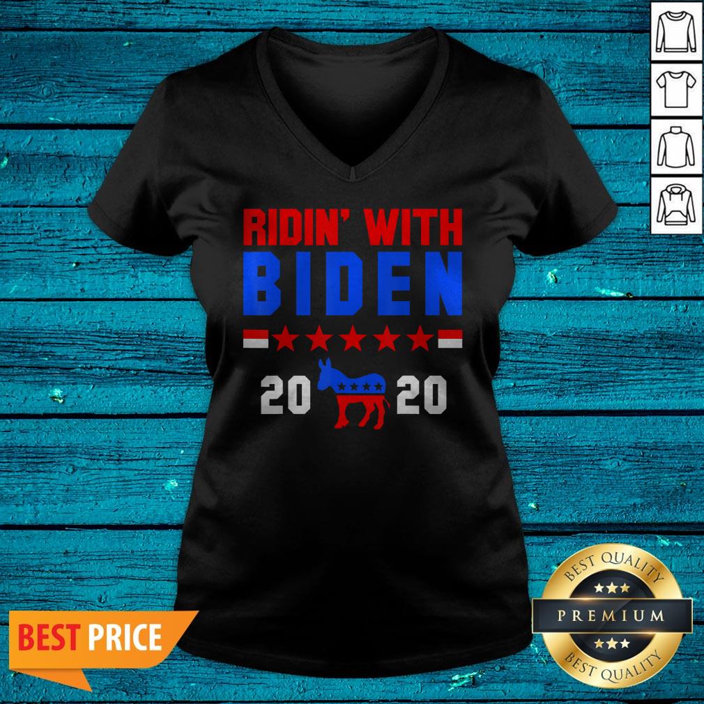 Joe Biden Ridin With Biden 2020 President Democrat Voter Gift Shirt - Image 4