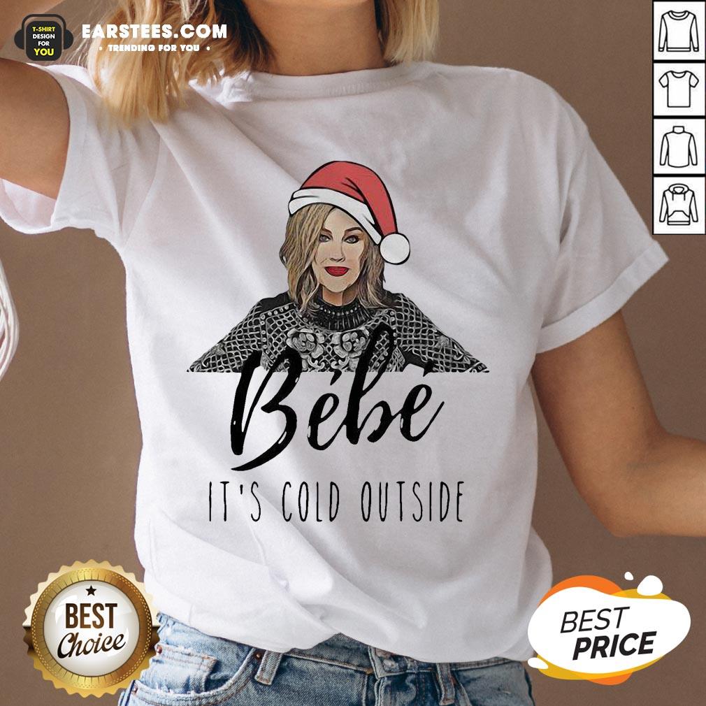 Perfect Moira Rose Bebe It’s Cold Outside Christmas Shirt - Image 3