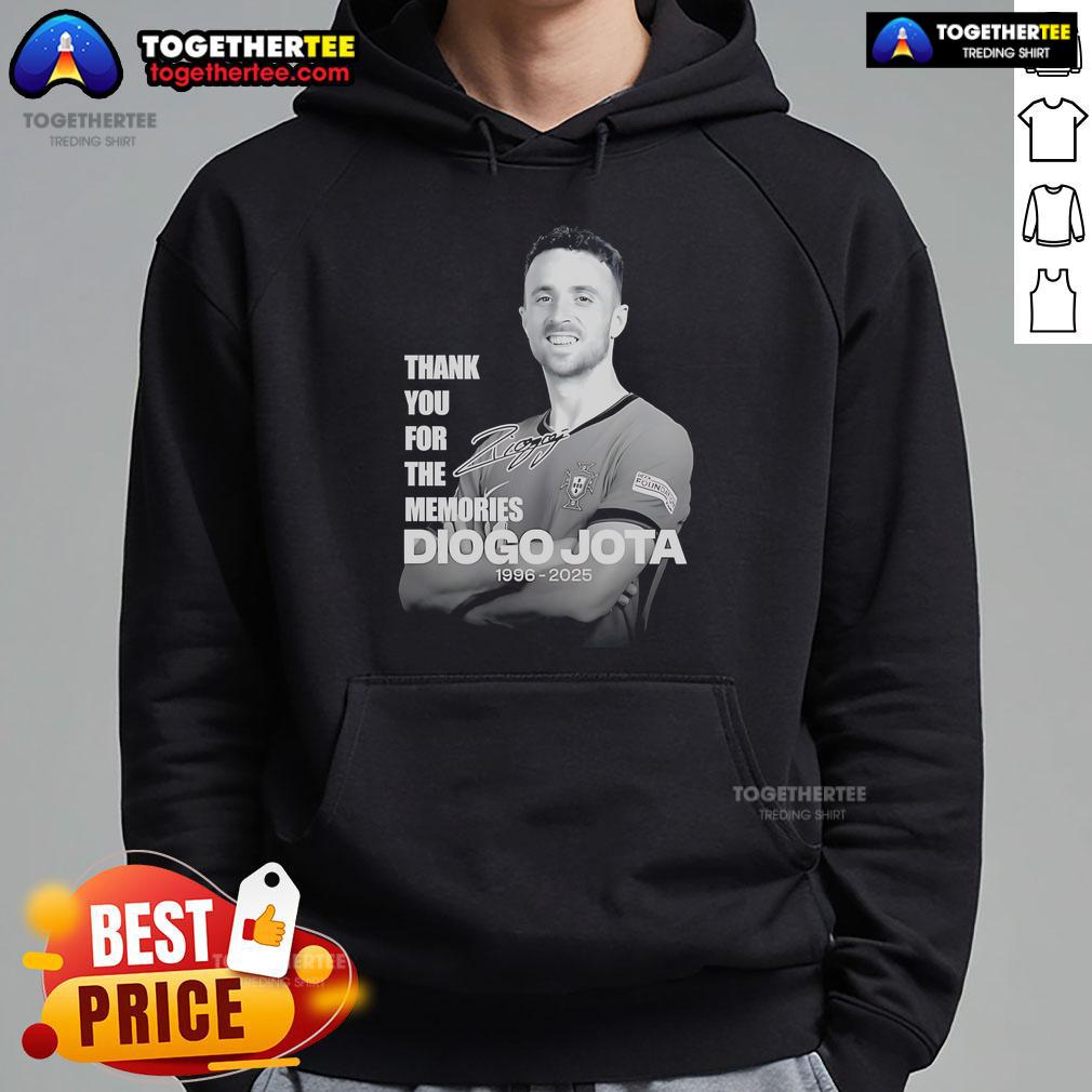 Official Rest In Peace Diogo Jota 1996 2025 Thank You For The Memories T-Shirt - Image 4