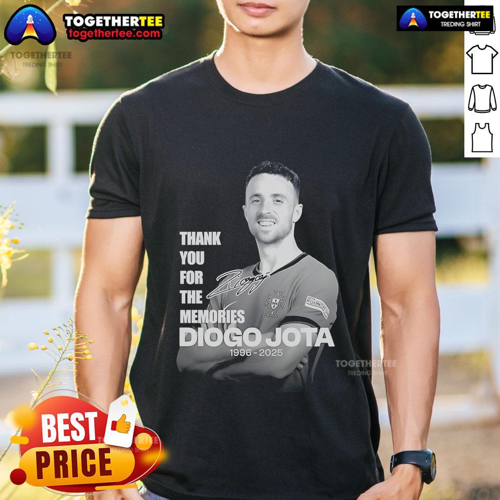 Official Rest In Peace Diogo Jota 1996 2025 Thank You For The Memories T-Shirt
