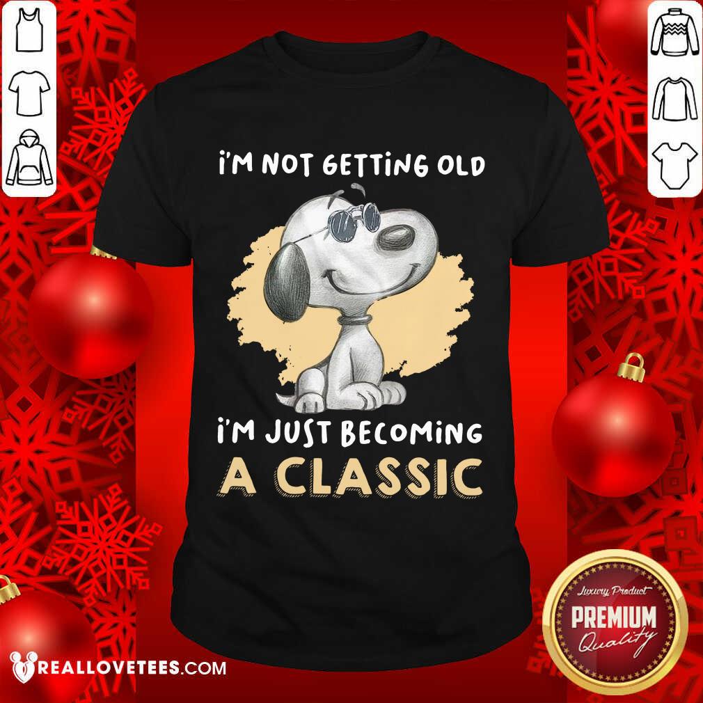 Wicked Snoopy I'm Not Getting Old I'm Just Becoming A Classic Shirt