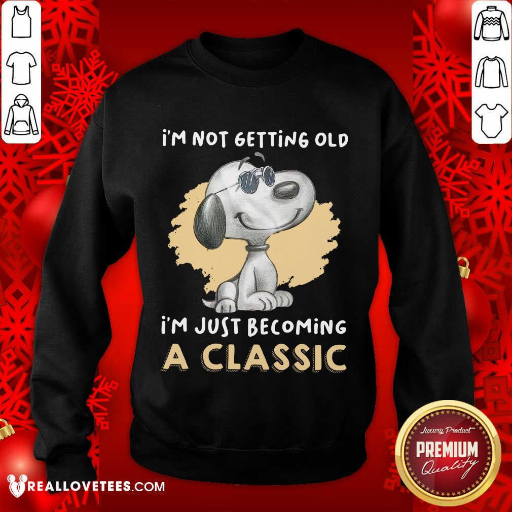 Wicked Snoopy I'm Not Getting Old I'm Just Becoming A Classic Shirt - Image 4