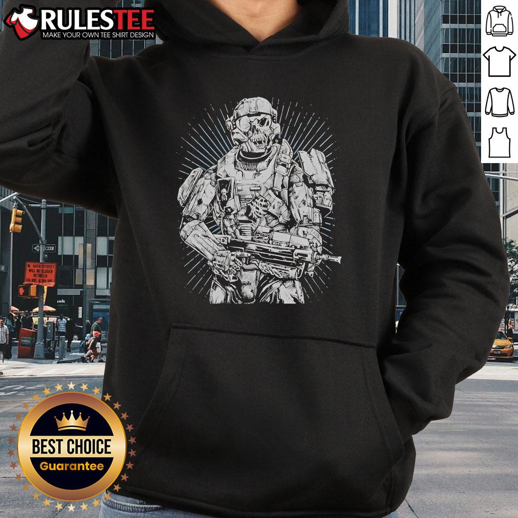 Awesome Blue Leader Threat Llama T-Shirt - Image 2