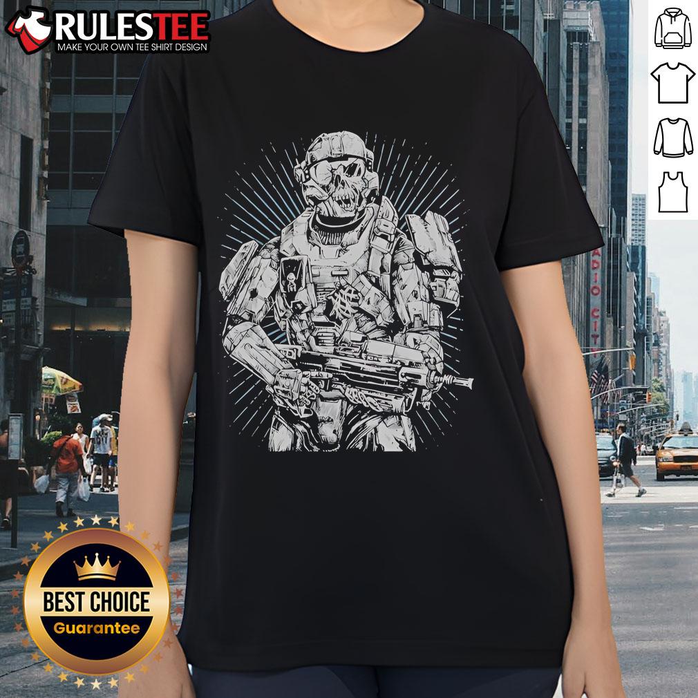 Awesome Blue Leader Threat Llama T-Shirt - Image 3
