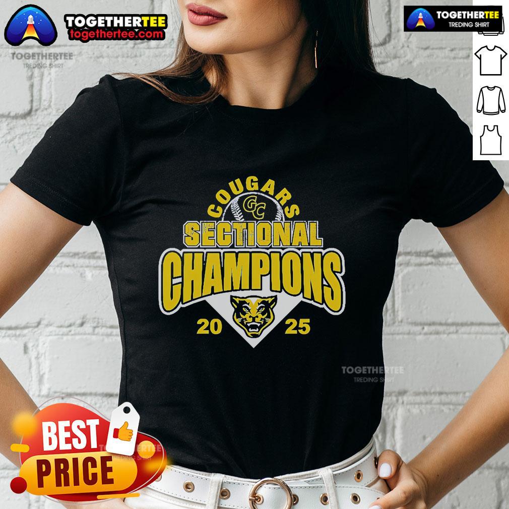 Original Cougars Sectional Champions 2025 T-Shirt - Image 3