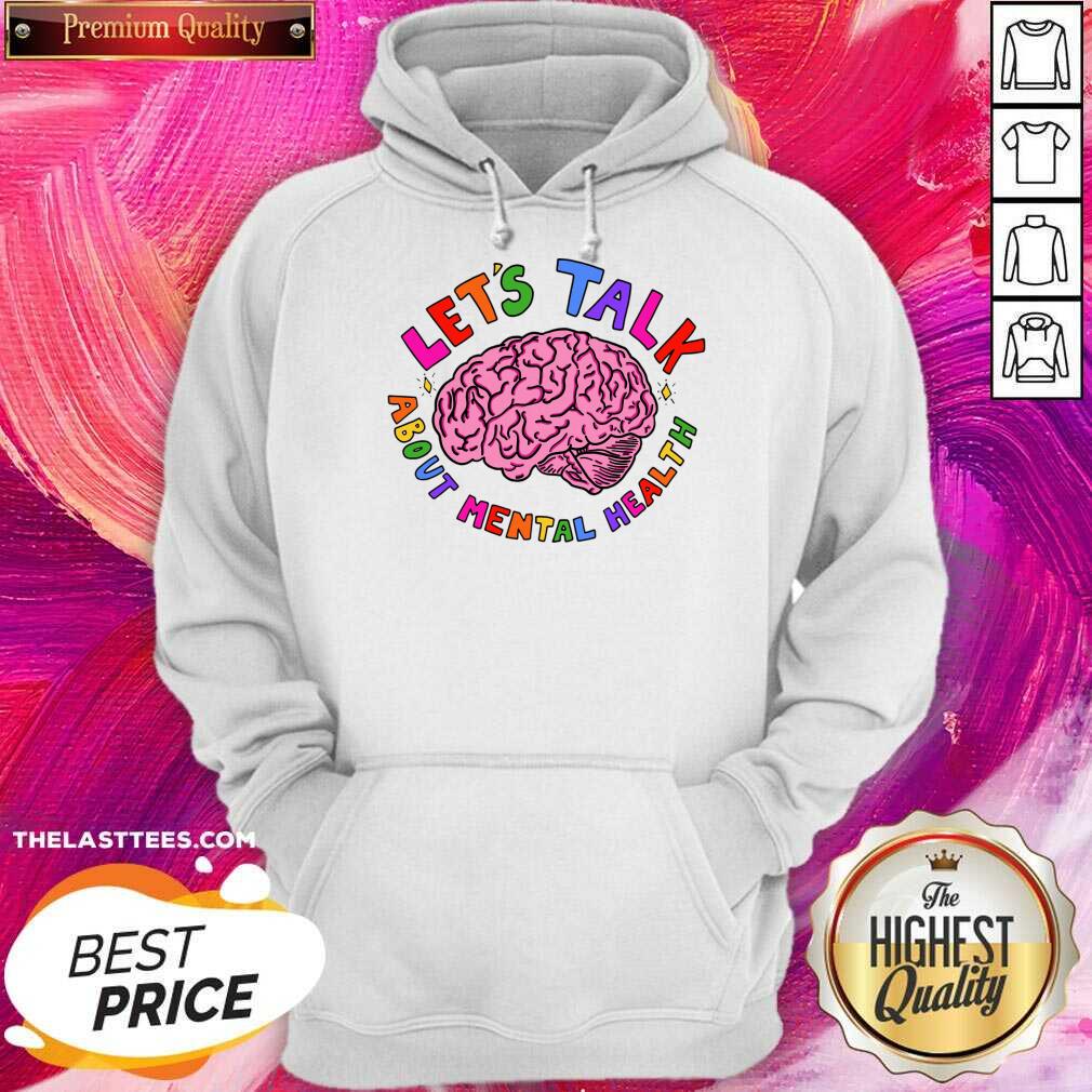 Let's Talk About Mental Health Brain Shirt - Image 3