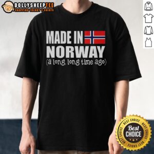 Premium Made In Norway Long Time Ago Flag T-Shirt