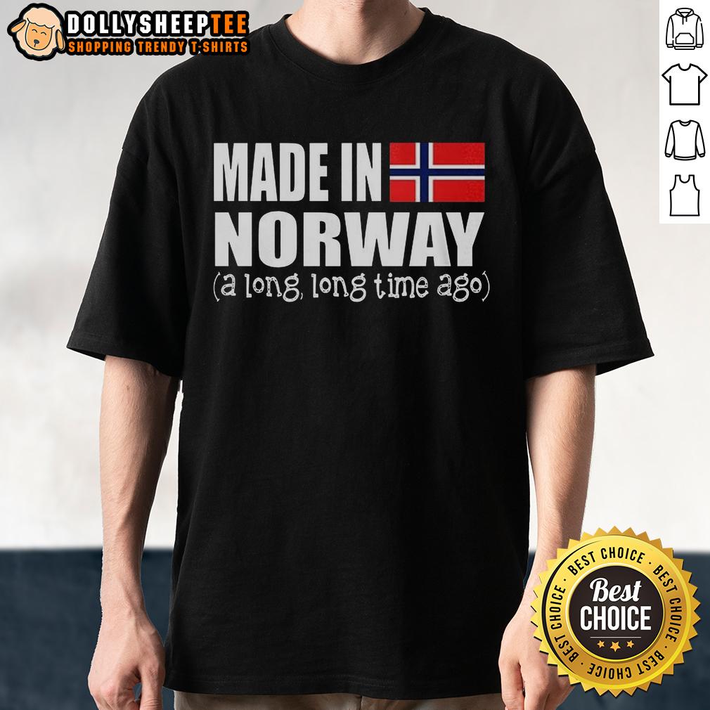Premium Made In Norway Long Time Ago Flag T-Shirt